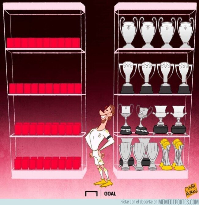 1099429 - Ramos ya acumula más expulsiones que títulos con el Madrid, por @goalglobal