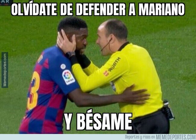 1099662 - Umtiti debía estar pensando en Mateu en la última jugada del partido