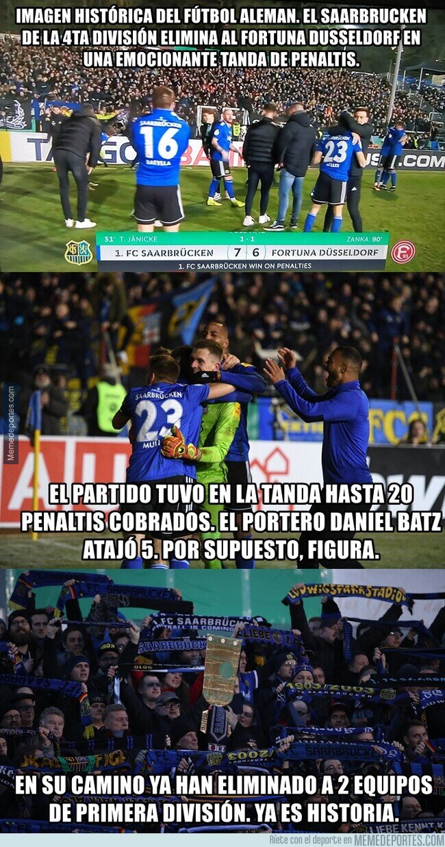 1099847 - Histórico: El Saarbruken de la 4ta alemana esta en semifinales de Copa
