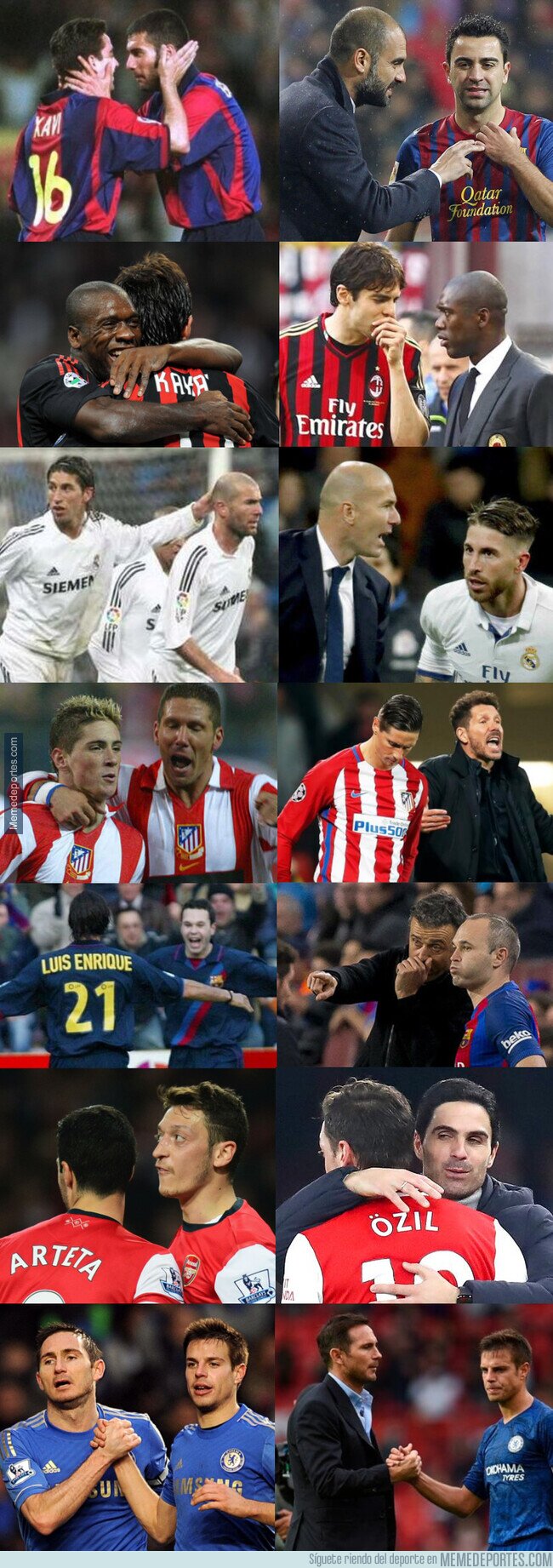 1100092 - Entrenadores que coincidieron con alguno de sus jugadores durante su etapa como futbolista