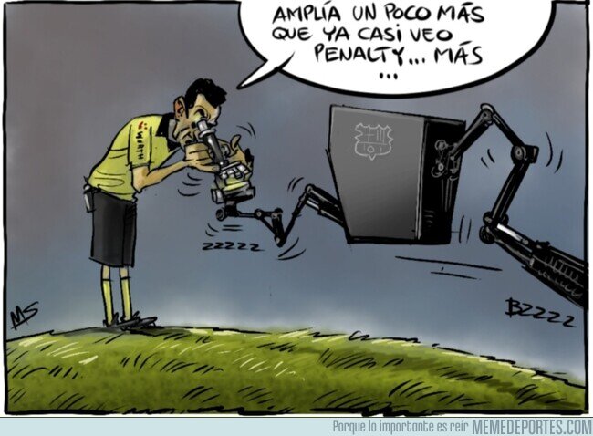 1100215 - El extraño protocolo del VAR en el Camp Nou, por @yesnocse