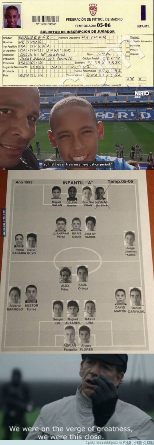 1100483 - El fugaz paso de Neymar por el Madrid en 2006