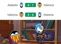 Enlace a El Valencia poco pudo hacer ante la pegada del Atalanta