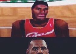 Enlace a LeBron. 17 años dominando incluso las consolas