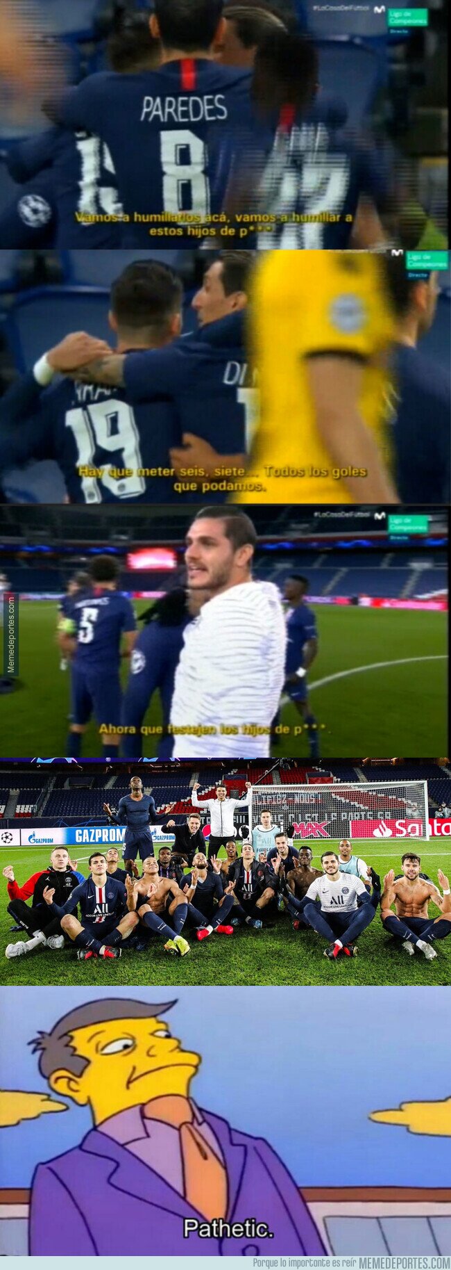 1100672 - Las lamentable faltas de respeto de los jugadores del PSG a los jugadores del Dortmund con recado a Haaland incluído