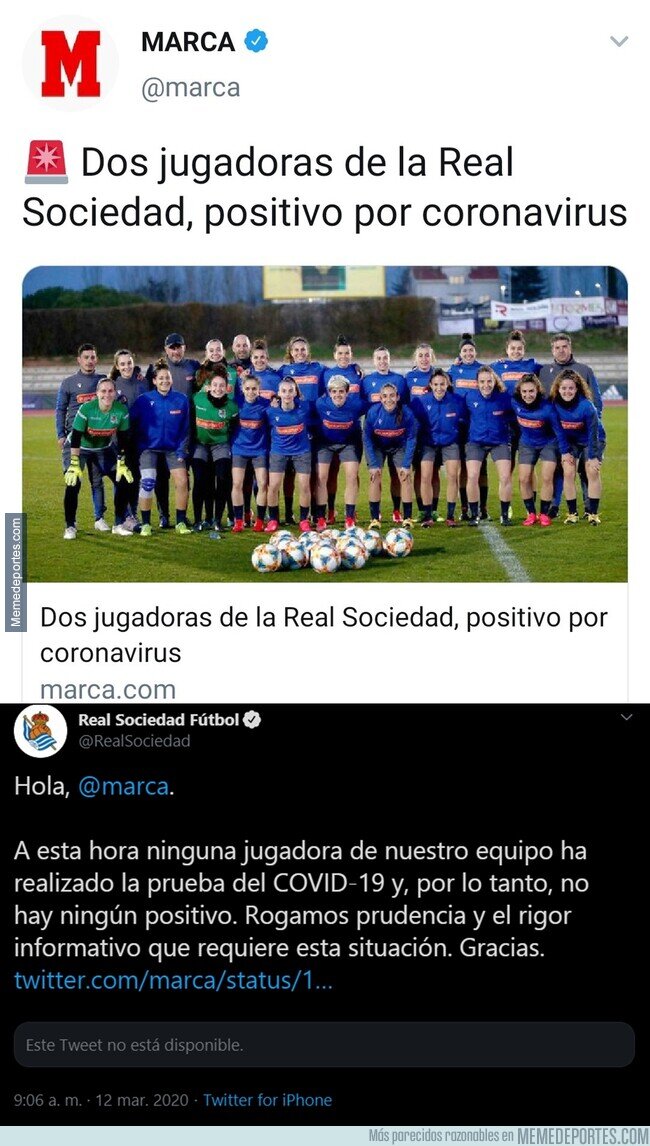 1100697 - El Marca alimentando el pánico con noticias falsas. Así va España