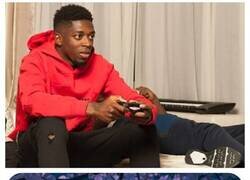 Enlace a Dembelé aprovechando la cuarentena para demostrar lo aprendido todo este tiempo