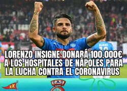 Enlace a Enorme gesto de Lorenzo Insigne
