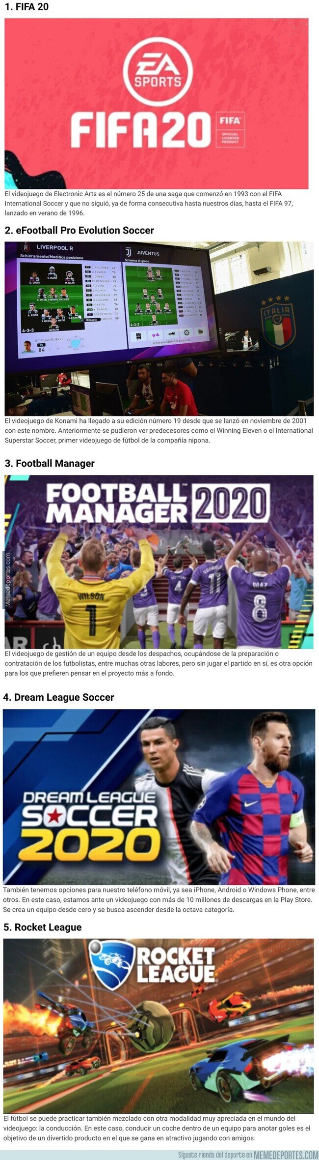 1101049 - 5 videojuegos de fútbol para jugar durante la cuarentena del coronavirus