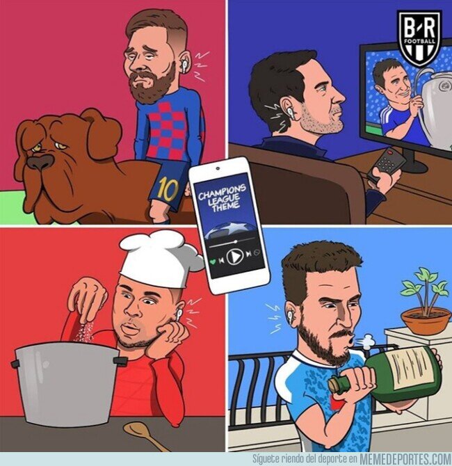 1101144 - Tendrían que estar jugando la Champions, pero están en casa aburridos, por @brfootball