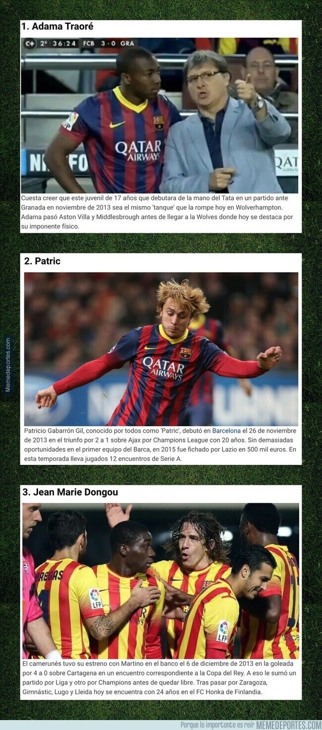 1101156 - ¿Dónde están hoy los canteranos que hizo debutar el 'Tata' Martino en el Barcelona?