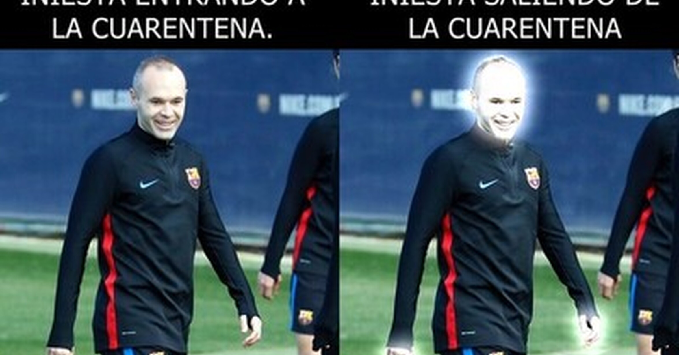 [ MEMEDEPORTES ] El pobre Iniesta se va a poner transparente.