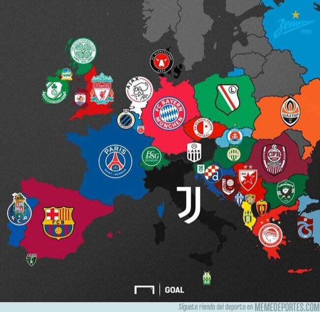 1101264 - Estos serían los campeones europeos si las ligas acabaran hoy, por @goalglobal