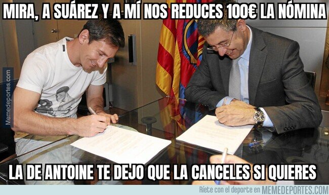1101403 - Messi negociando la rebaja de las fichas de la plantilla del Barça