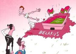 Enlace a Hleb invita a Messi y CR7 a jugar en la liga de Bielorrusia, que sigue activa, por @goalglobal