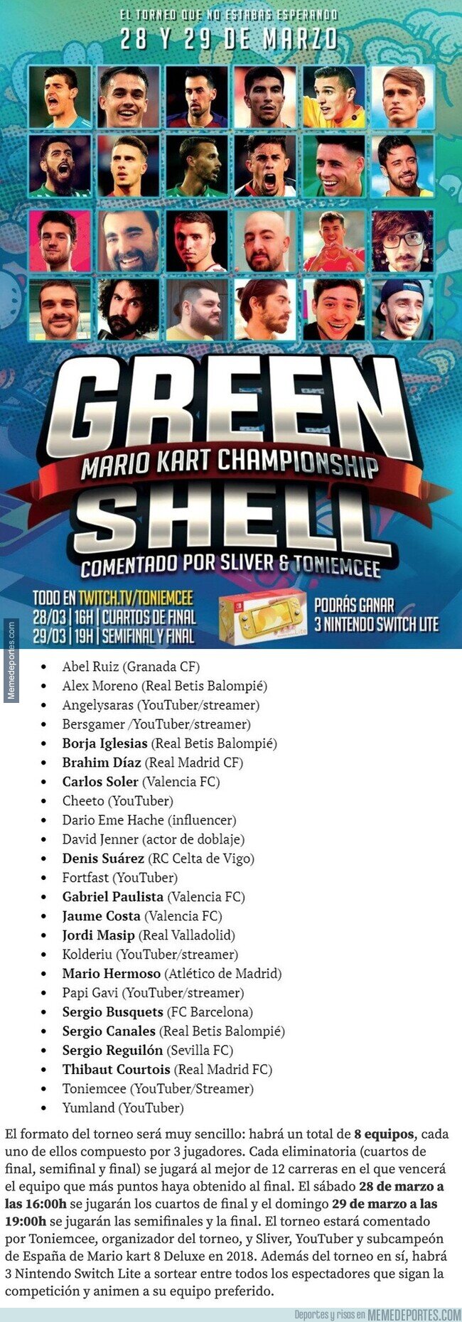 1101622 - Se viene el torneo de Mario Kart. Participarán todos ellos. Algo es algo...