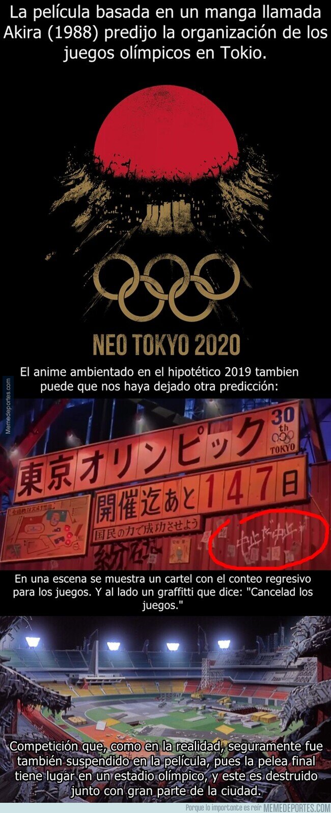 1101662 - Akira predijo la organización y cancelación de los juegos olímpicos de Tokio en esta escena