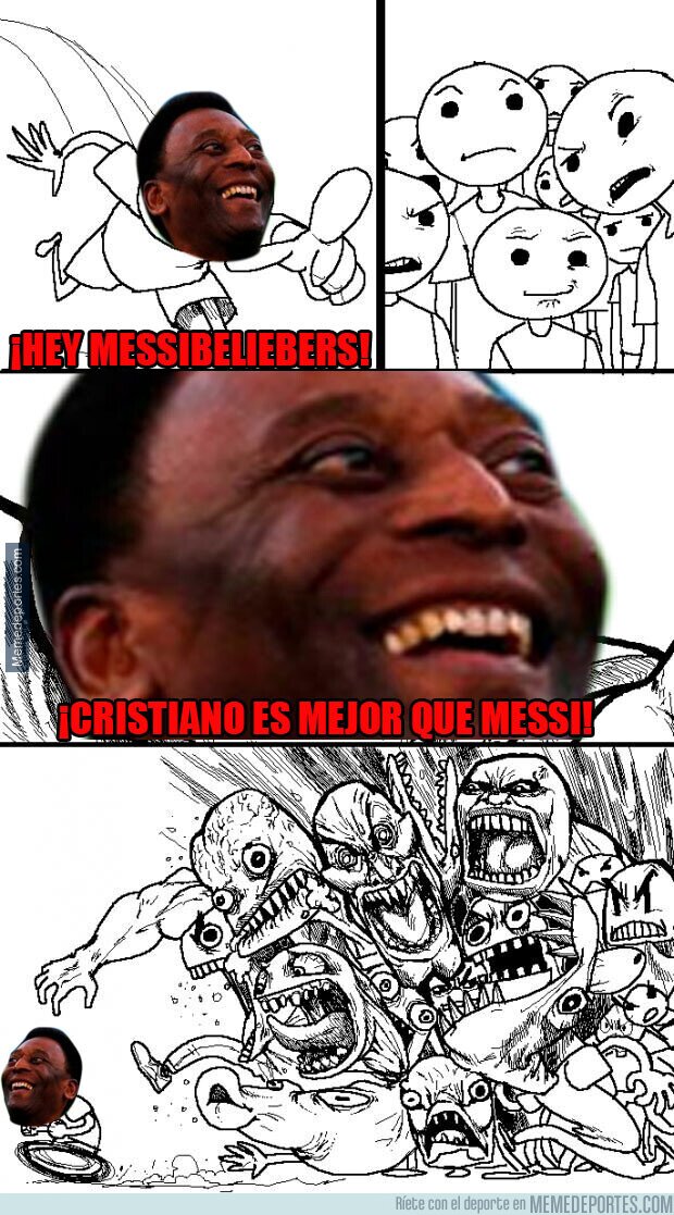 1101704 - Pelé sabe como hacer enfadar a los fanáticos de Messi