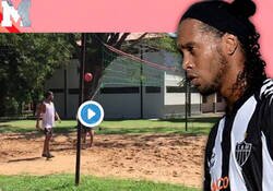 Enlace a Irónico, pero Ronaldinho es de los pocos que esta pasando un buen tiempo en esta cuarentena.