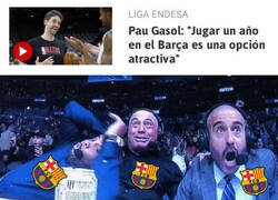 Enlace a El guiño de Pau Gasol al Barça