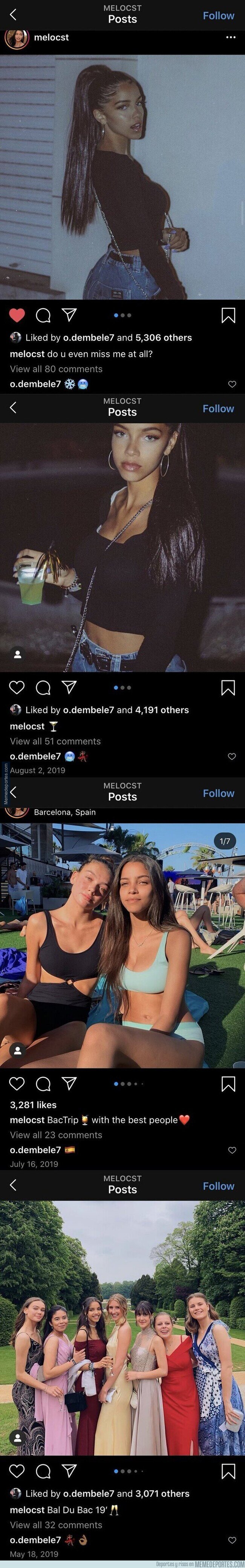 1102294 - Se filtran comentarios de Dembelé en varios Instagram de chicas tirándoles ficha muy directamente