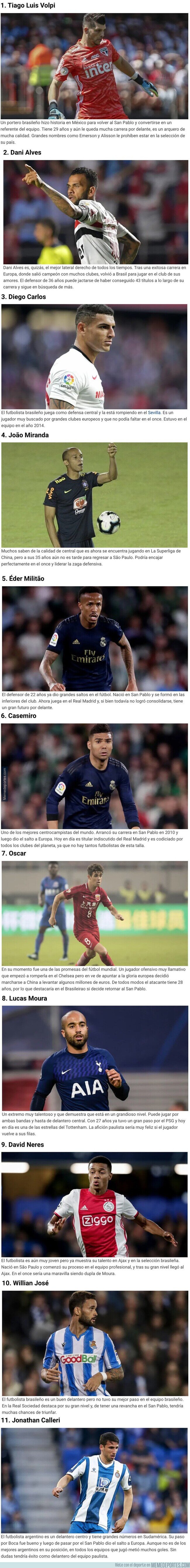 1102375 - Así sería el once del São Paulo si volvieran todas las estrellas que salieron en los últimos años