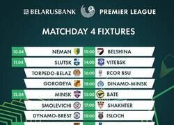 Enlace a Comienza una nueva fecha el la liga Bielorusa, la última liga Europea