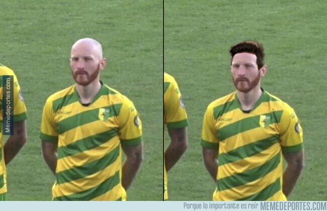 1103258 - Esto es lo que pasa cuando al Messi pelado de Bielorusia le ponemos el peluquín de Messi. Es él.