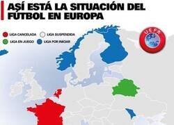Enlace a La situación de todas las ligas en Europa de cara a la crisis.