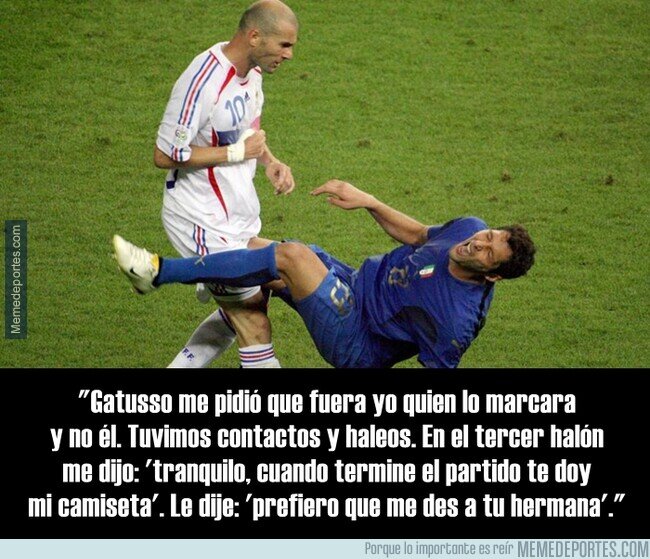 1103697 - Materazzi por fin revela la razón exacta por la que Zidane le agredió en la final de 2006
