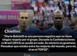 Enlace a Chiellini y Balotelli se dan fuerte en sus últimas declaraciones.