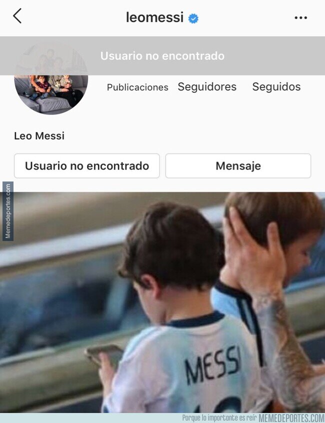 1105242 - Messi cierra su cuenta de Instagram