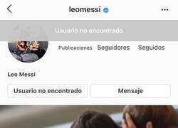 Enlace a Messi cierra su cuenta de Instagram