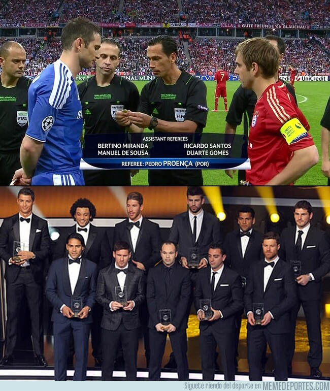 1105474 - El 2012 fue un año raro. La final de Champions fue un Chelsea-Bayern y el 11 ideal del año lo copó España
