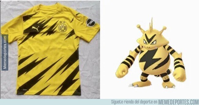 1106005 - La próxima camiseta del Dortmund se parece a Electabuzz.