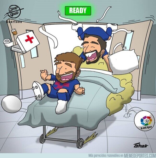 1106025 - Messi y Suárez se recuperan para el inicio liguero, por @koortoon