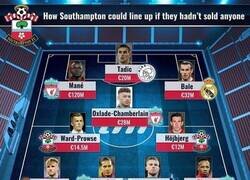 Enlace a El 11 del Southampton si no hubiera vendido a sus estrellas, por Transfermarkt