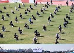 Enlace a Genios y figuras: En Corea del Sur usan estadios para los exámenes en las escuelas y respetar el distanciamiento