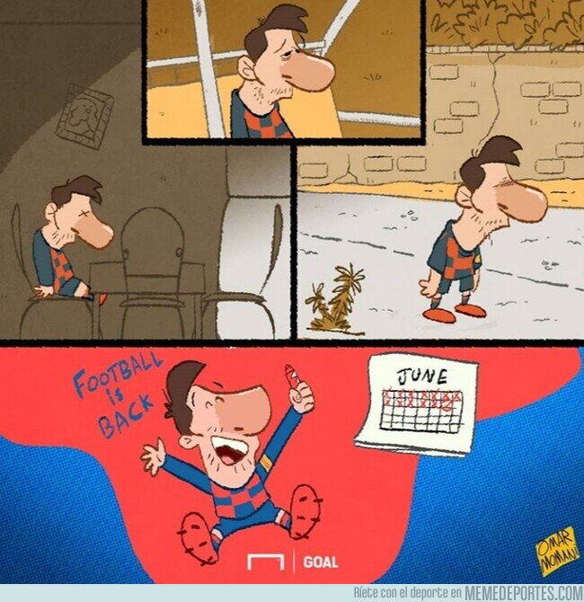 1106407 - Leo Messi vuelve 3 meses después, por @goalglobal