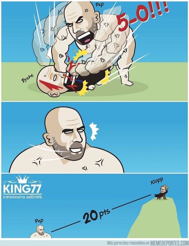 1107353 - Pep goleó, pero no sirvió para muchos, por @justtoonit_th