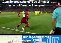 Enlace a Mucho Klopp pero los regalos del Barça han sido esenciales