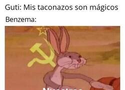 Enlace a Benzema aprendió de la magia de Guti