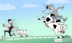 Enlace a A Setién y a Sarabia se les revoluciona el corral, por @footytoonz