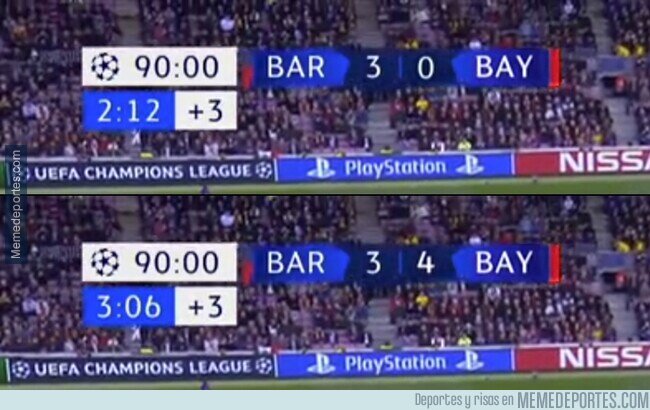 1109100 - El Barça cuando se enfrente al Bayern en cuartos.