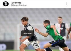 Enlace a La Juve etiqueta a Cristiano en una foto de Dybala. En el club se están haciendo las cosas bien.