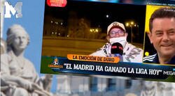 Enlace a Alfredo Duro la lía pardísima en pleno directo de 'El Chiringuito' en Cibeles con un aficionado del Madrid haciendo una gran temeridad