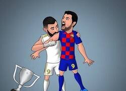 Enlace a El Madrid muerde LaLiga al Barça, por @abdoshcaricature