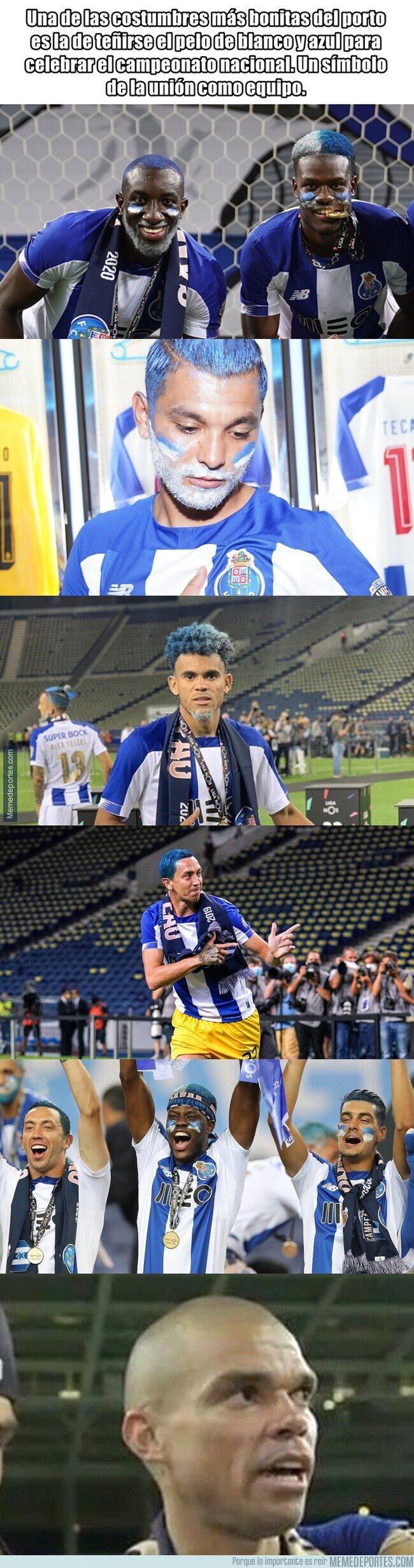 1110166 - La tradición del Porto cada vez que gana la Liga de su país que un jugador no ha podido cumplir