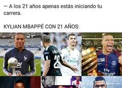 Enlace a Vaya carrera la de Mbappé