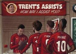 Enlace a Alexander-Arnold, el asistente, por @brfootball